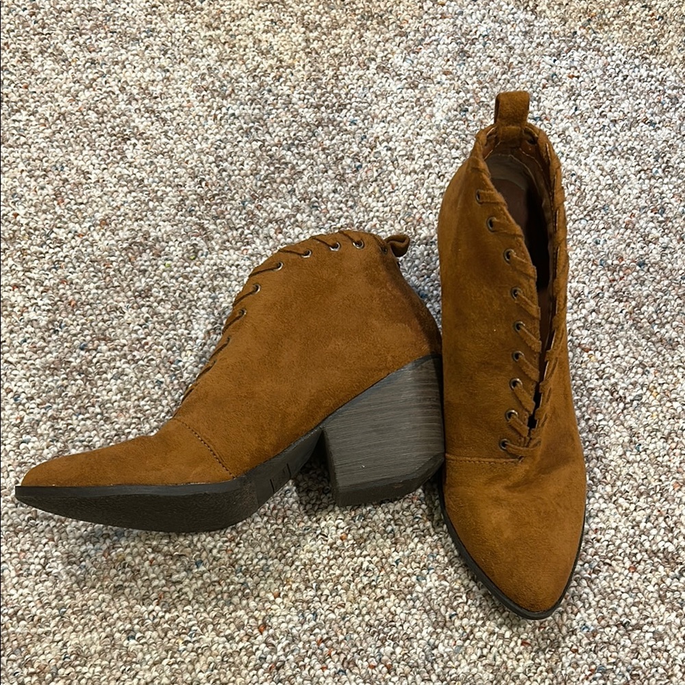 Coconuts by Matisse Brown Suede Ankle Boots - Picture 2 of 4